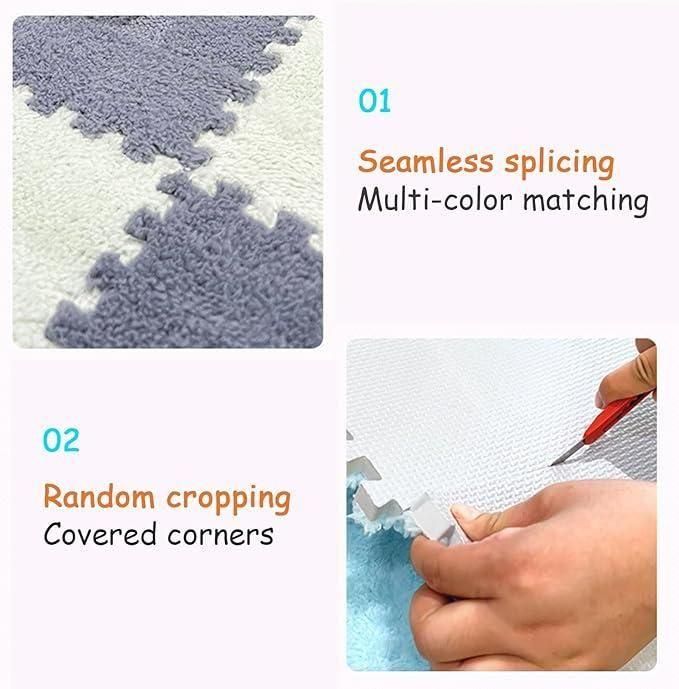 Interlocking Carpet Tiles Mat (6pc)