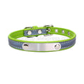 Reflective Personalized Dog Collar with ID Tag