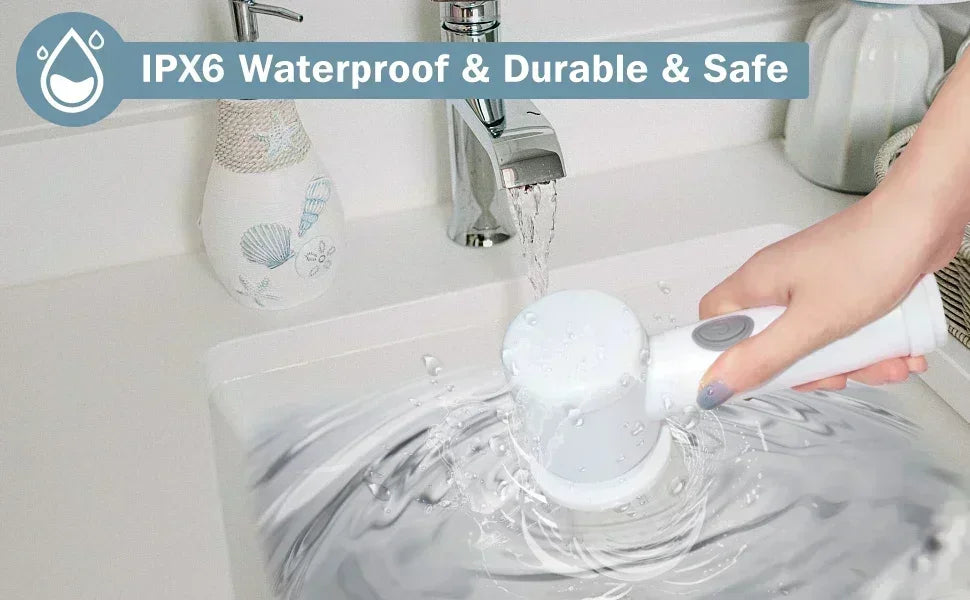 Household electric cleaning brushes, cleaning brushes for kitchen and bathroom