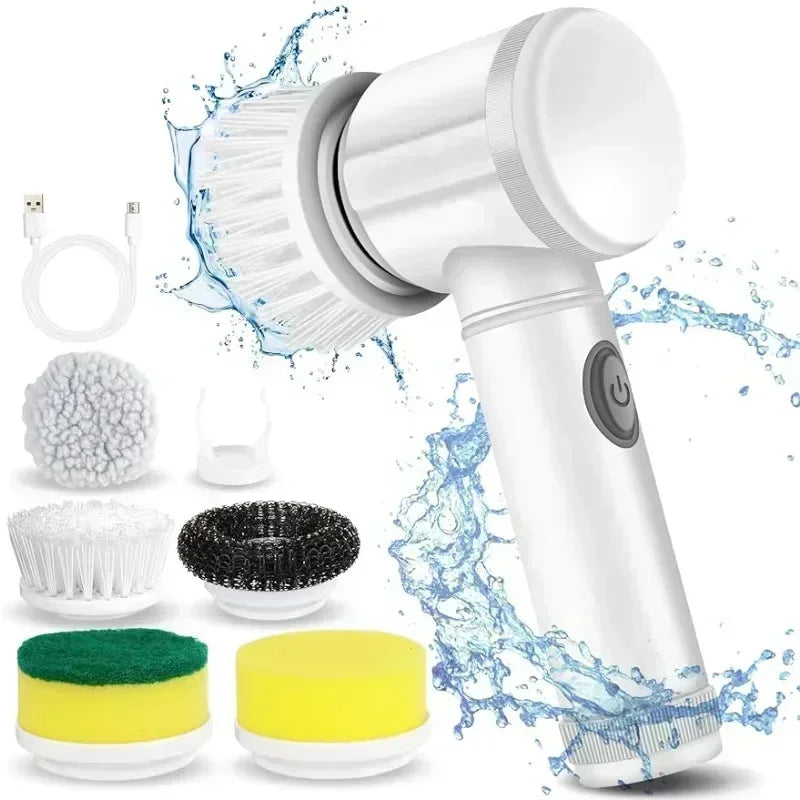 Household electric cleaning brushes, cleaning brushes for kitchen and bathroom
