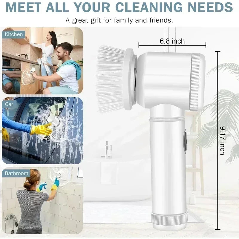 Household electric cleaning brushes, cleaning brushes for kitchen and bathroom