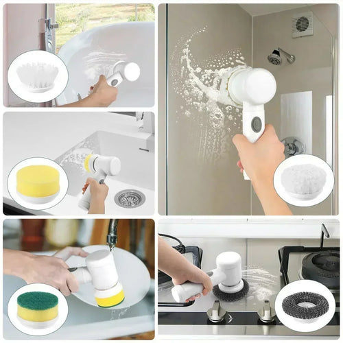 Household electric cleaning brushes, cleaning brushes for kitchen and bathroom
