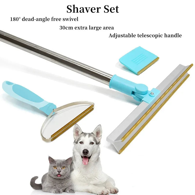 Carpet Rake Pet Dog Cat Hair Remover Set