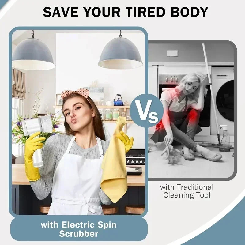 Household electric cleaning brushes, cleaning brushes for kitchen and bathroom